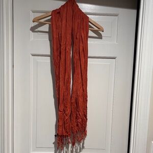 Orange fashion scarf
